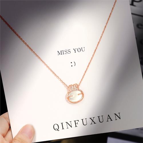 貓眼石兔子項鏈女純銀高級設計感2025本命年兔年女生生日女友禮物