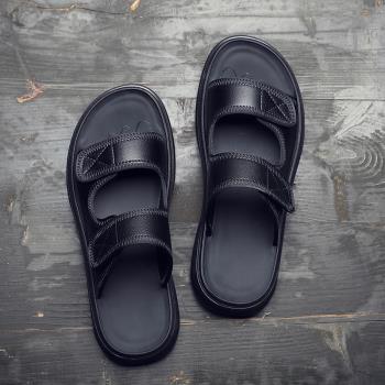 網紅夏季外穿潮流男款沙灘拖鞋