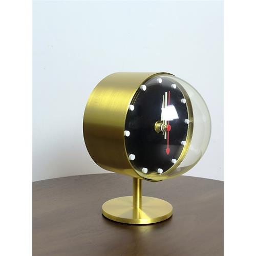 星夜鐘臺鐘Night Desk Clock創意設計師尼爾森鐘表桌面擺件鐘創意