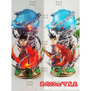 七龍珠gk 獵手悟空 元氣彈 發光 GT悟空 賽亞人 手辦雕像模型擺件