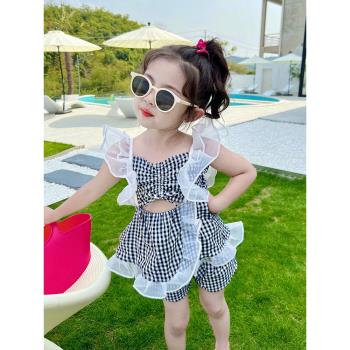 公主小屋時髦夏季薄款衣服女童裝