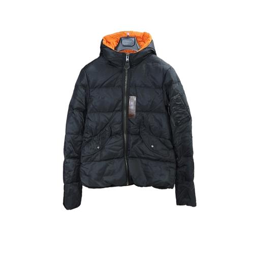 Junya Watanabe*Duvetica 2011AD經典名品黑橙撞色拼接羽絨服 S碼
