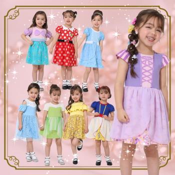 夏季女童公主裙純棉a類卡通動漫紗幔連衣裙女寶裙子兒童節演出服