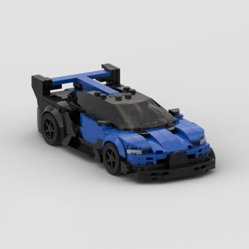 MOC積木布加迪威龍 Bolide Vision GT moc speed 8格積木車模型