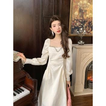AM打底顯瘦高腰優雅禮服仙女裙
