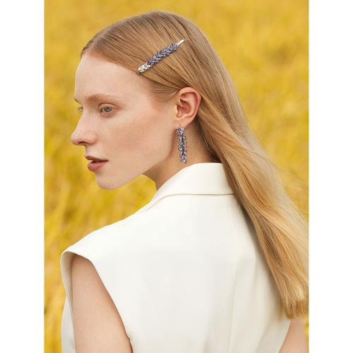 惠shes茜子梵高原創設計拾光麥穗浪漫邊夾一字劉海夾發夾發卡發飾