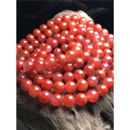 冰飄南紅瑪瑙涼山原礦天然火焰紋手項鏈精選一物圖108顆佛珠手串|手鍊