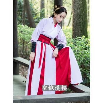 古典舞蹈服中國風雪龍吟武俠服裝驍演出服女俠古裝兒童舞臺表演服
