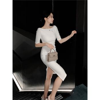 小眾高階感名媛生日連衣裙晚禮服