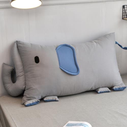 ins北歐卡通全棉床頭大靠背可愛靠墊兒童房榻榻米軟包腰枕可拆洗