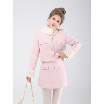 小香風法式氣質加厚兩件套羽絨服