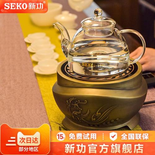 Seko新功家用不挑鍋電陶爐煮茶專用茶爐大功率煮茶器茶具套裝Q22