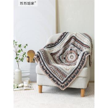 蘇蘇姐家鉤針毯子毛線團手工diy