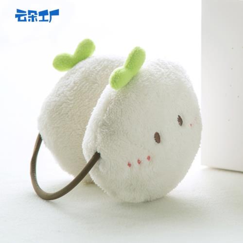 云朵工廠 冬季女生保暖耳罩可愛后戴式耳暖卡通毛絨護耳套耳包