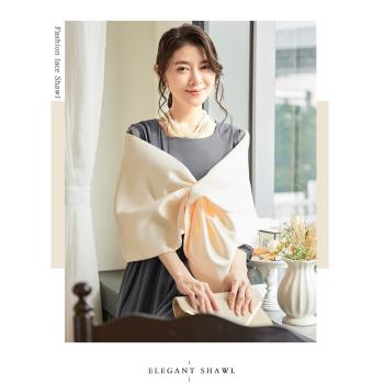 伴娘披肩新娘結婚紗禮服宴會坎肩緞遮臂旗袍外搭女保暖斗篷外套春
