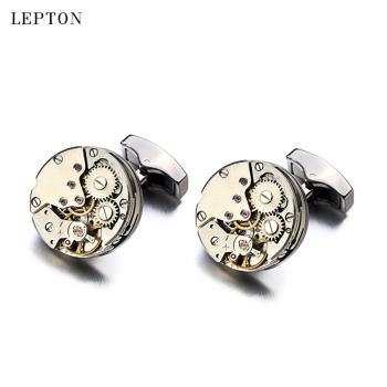 優質機芯袖釦男法式機械手錶芯不動無字機芯商務cufflinks