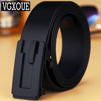 VGXOUE無牙自動扣商務中年皮帶