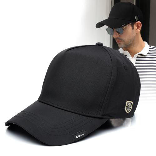 速干硬頂棒球帽男士戶外出游加大頭圍釣魚帽加深鴨舌帽女彎檐高頂