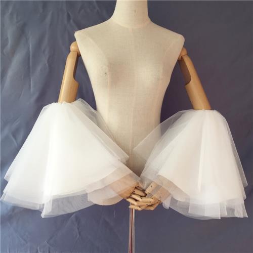 凱蒂 新娘婚紗袖子夸張造型蓬蓬公主袖子白色泡泡袖 新娘婚紗配飾