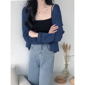 v領冰絲女夏季空調衫衣服外套