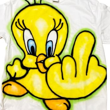Tweetycui卡通樂一通Tweety emo黑紅blackred原創Original短袖Y2K