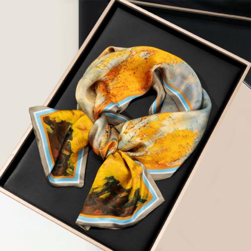 上海故事女百搭春秋小長條真絲