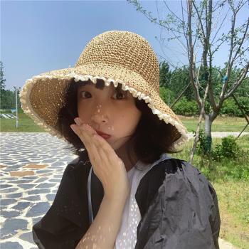 草帽就是女南法風花邊大簷蕾絲