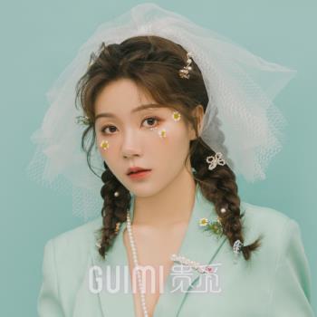 森系蓬蓬超仙登記領證求婚頭飾