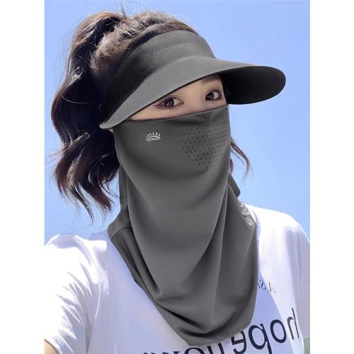 冰絲防曬面罩女防紫外線2025新款遮脖子護頸護眼角騎行開車口罩男