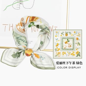 上海故事絲巾女2024新款真絲方巾桑蠶絲絲巾禮盒送長輩媽媽禮物