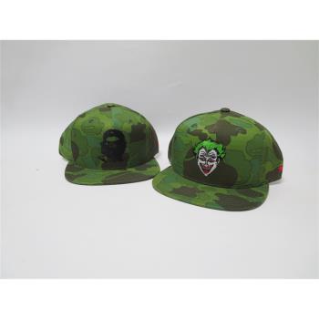 嘻哈防撕裂街舞camo棒球帽硬頂