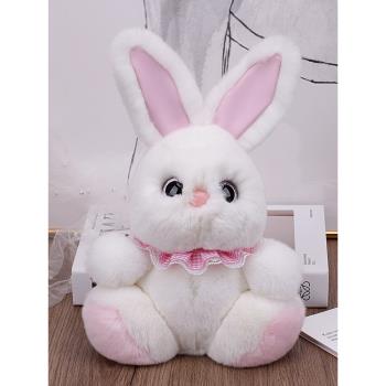 【大白兔子】真獺兔毛掛件擺件節日禮物生日禮品兒童玩偶可愛玩具
