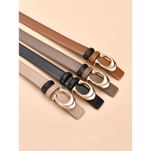 新款真皮女皮帶字母C扣裝飾腰帶商務時尚褲帶紅黑粉駝色配風衣