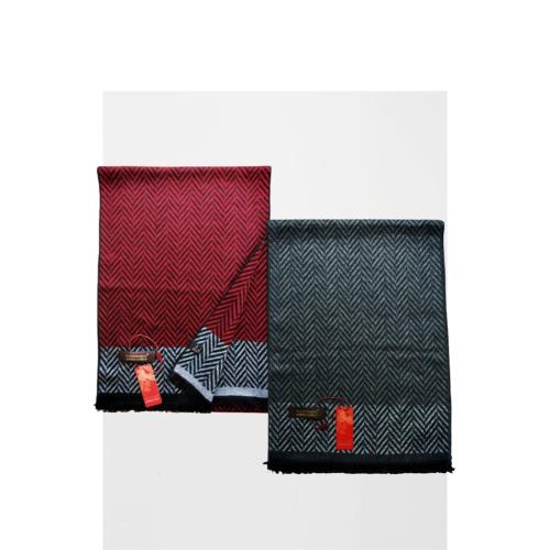 都錦生商務套盒桑蠶絲秋冬加厚長圍巾絲巾男女情侶款二條禮盒裝