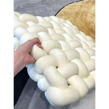 diy雙層毛線特粗抱枕團體坐墊
