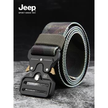 JEEP通用尼龍運動卡扣休閑皮帶