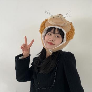 可愛卡通講故事遊樂園獅子頭套