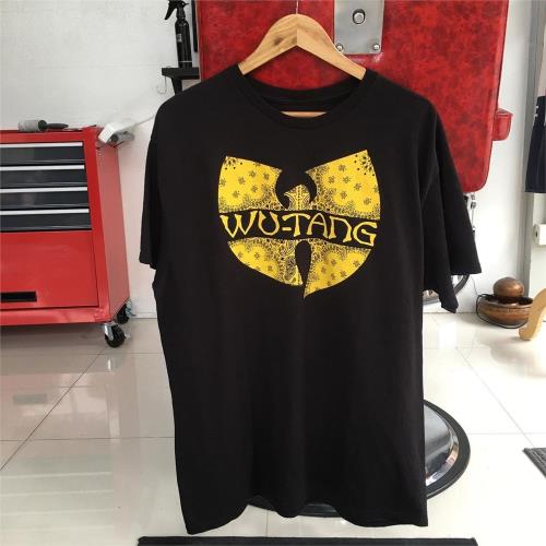 Wu Tang Clan武當幫美式硬核嘻哈組合logo高街創意寬松重磅短袖T