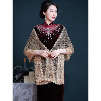 百搭禮服蕾絲亮片婚宴裝春夏披肩