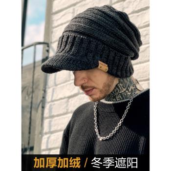 男加厚加絨冬季防寒保暖鴨舌帽