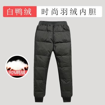 兒童輕薄媽媽彈力保曖棉褲羽絨