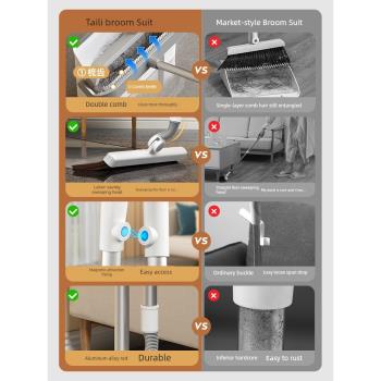 太力家用折疊垃圾鏟組合掃把簸箕