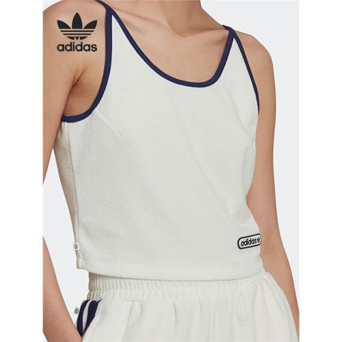 Adidas/阿迪達斯官方正品三葉草女子舒適透氣休閑運動背心 HL6584