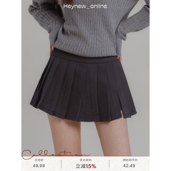 LOVEHEYNEW低腰甜美百褶半身裙
