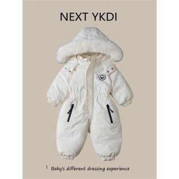 NEXT英國冬季百天兒童哈衣羽絨服