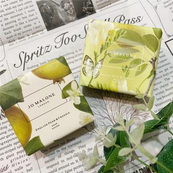 兩入一組【Jo Malone】絲滑香皂/100g*2/裸皂 英國梨與小蒼蘭/英國梨/小蒼蘭/香皂/身體清潔 1+1