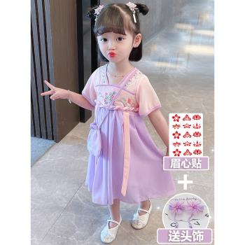 襦裙夏季兒童旗袍古裝公主漢服