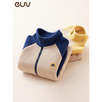 euv秋冬季兒童搖粒絨男孩外套