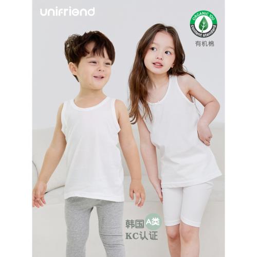 兒童背心內穿打底寶寶男夏季白色薄款純棉嬰兒女童吊帶男童無袖