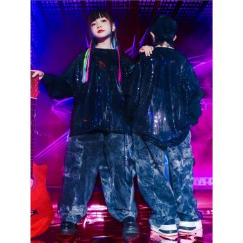 嘻哈hiphop女童爵士舞時裝表演服